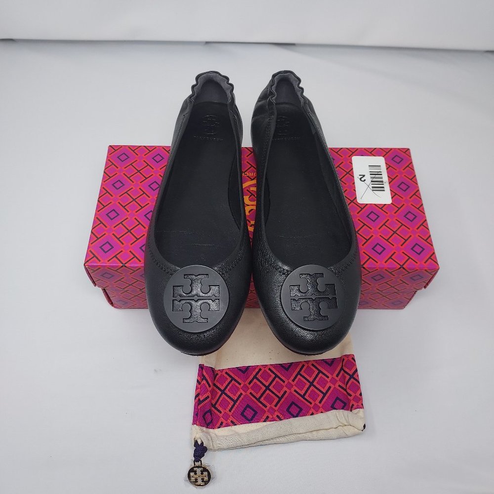 Tory Burch Minnie Black Ballet Flats